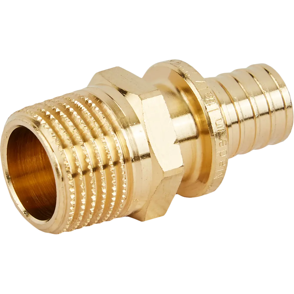 Переходник STOUT 16×1/2" для трубопроводов из никелированной латуни 82197775 STLM-0021686