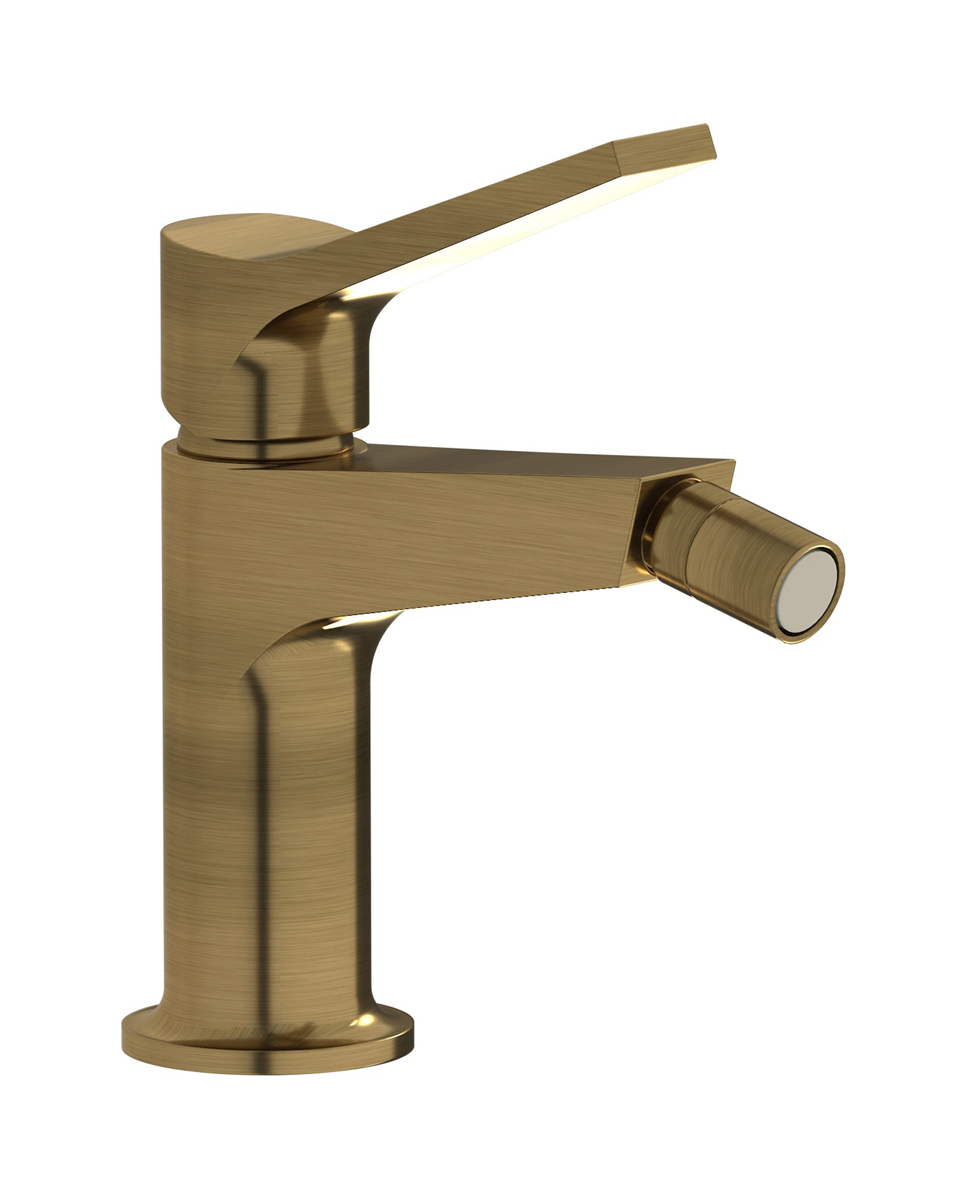 Смеситель для биде на 1 отверстие в комплекте с донным клапаном. WE ARE IB vn398mb Modern Bronze Twitter