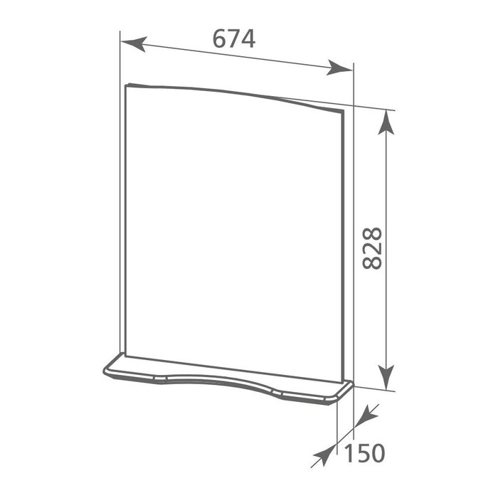 VIC6500M98 Milardo Victoria Зеркало Victoria 65 см Россия - Вид №2