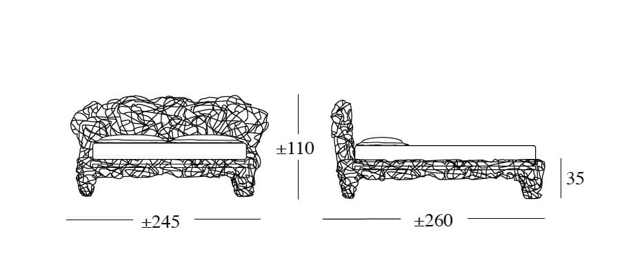 Кровать Edra для интерьера ARCH-00120190 - Вид №4