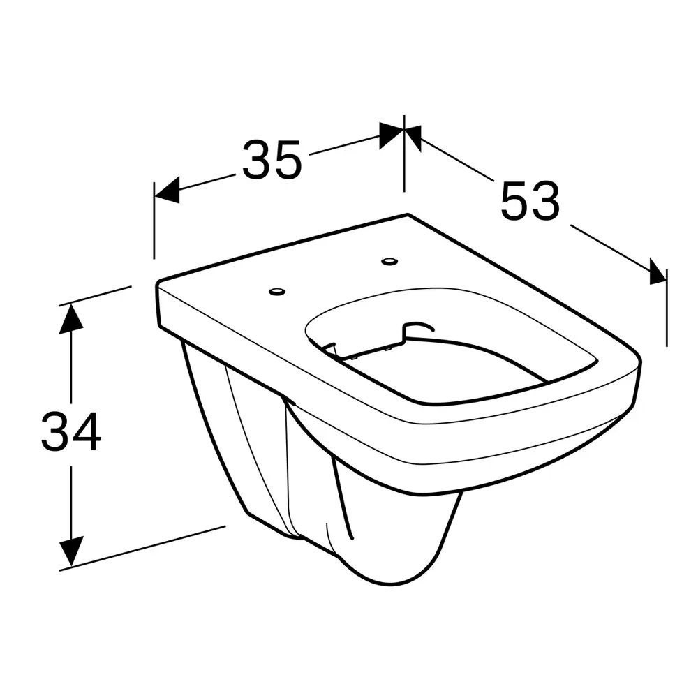 Унитаз подвесной Geberit Selnova безободковый STLM-2056075 - Вид №13