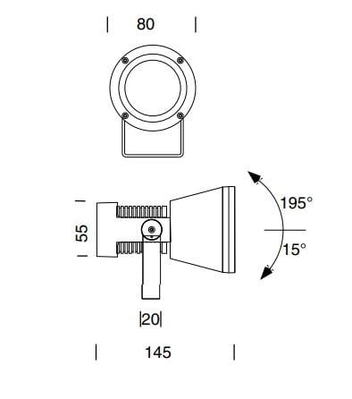 Открытый светодиодный прожектор Platek весна ARCH-00150154 - Вид №1