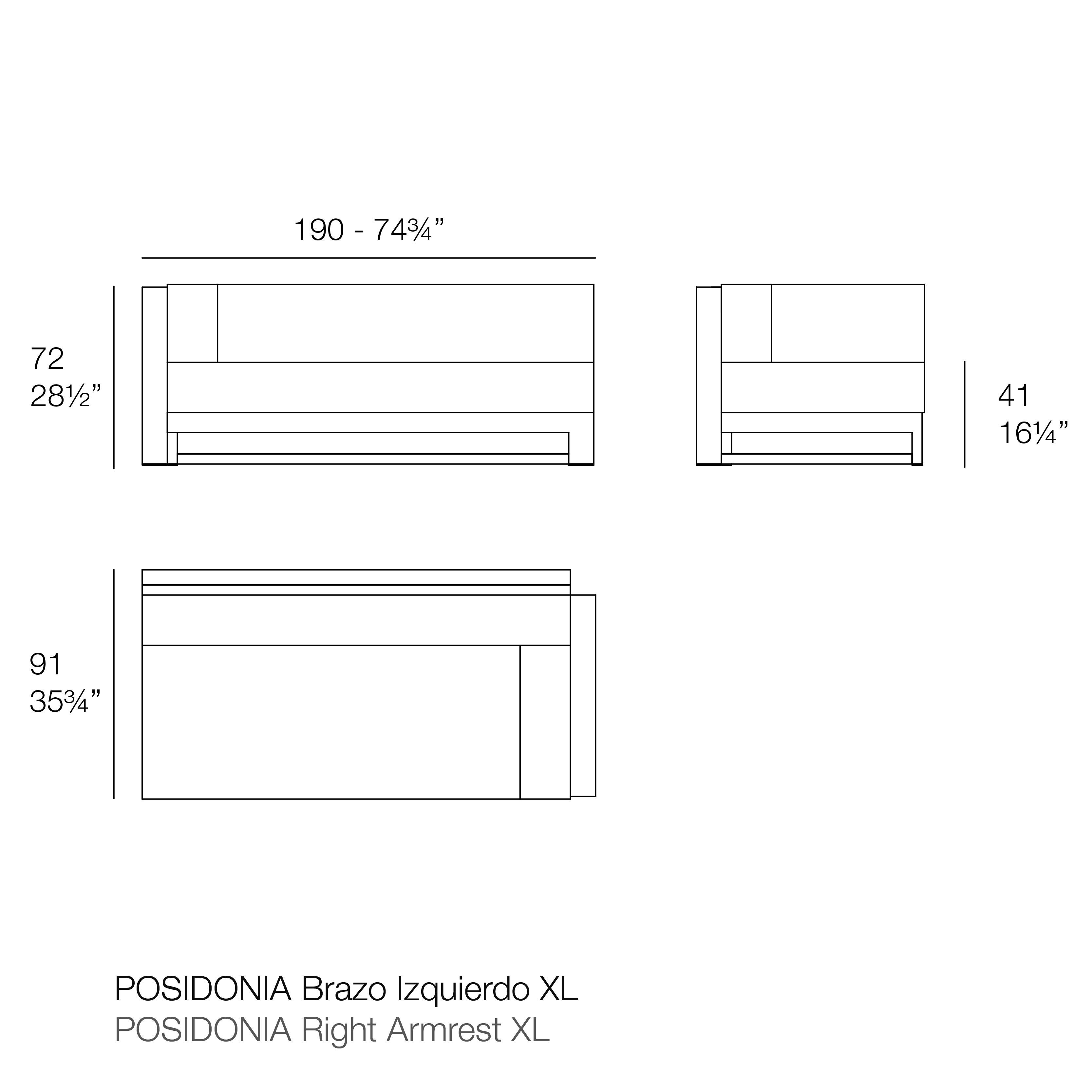 Ткань сад диван Vondom Posidonia ARCH-00099836 - Вид №8