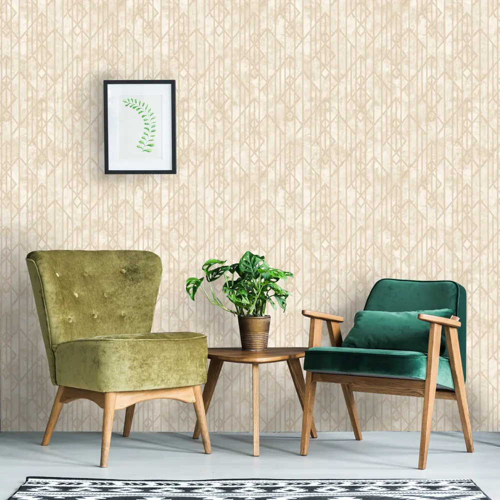Обои флизелиновые 1,06х10 м цвет бежевый ED3729-3 81961349 STLM-2085699 EURO DECOR Maximus - Вид №3