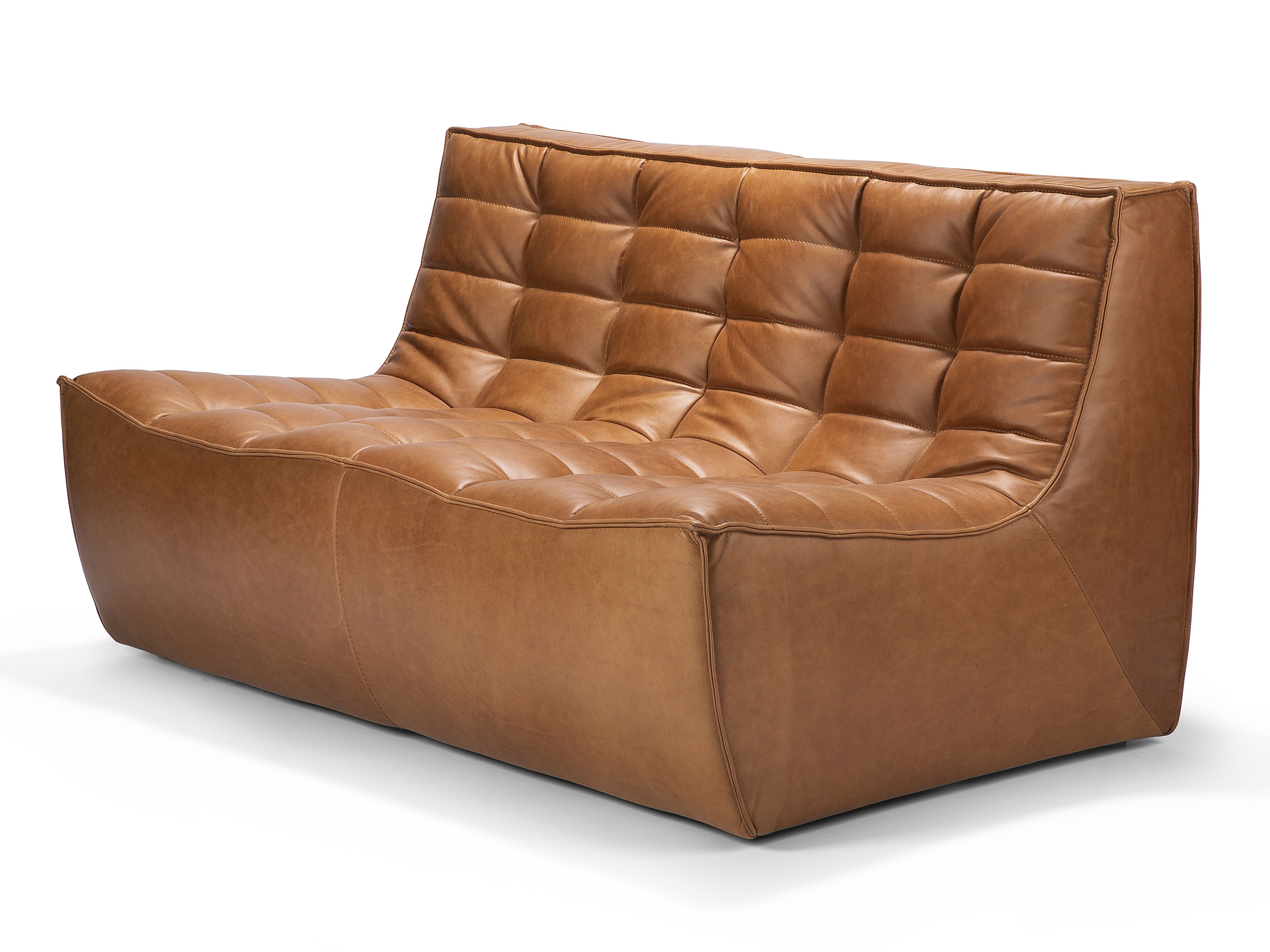 2-местный кожаный диван Ethnicraft N701 ARCH-00039600