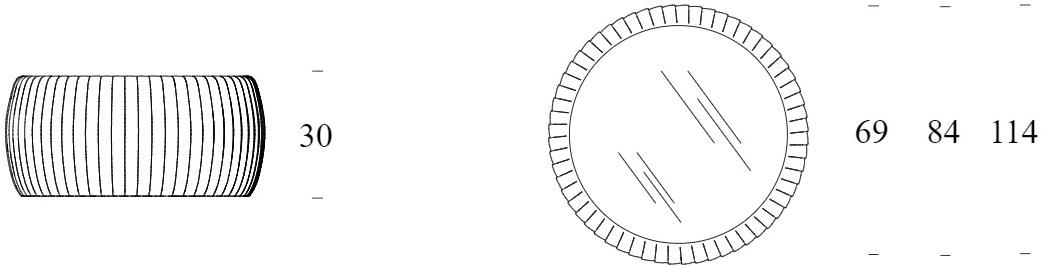 Tonin Casa Низкий журнальный столик из экокожи Plissè T7335/6 Plissé - Вид №4