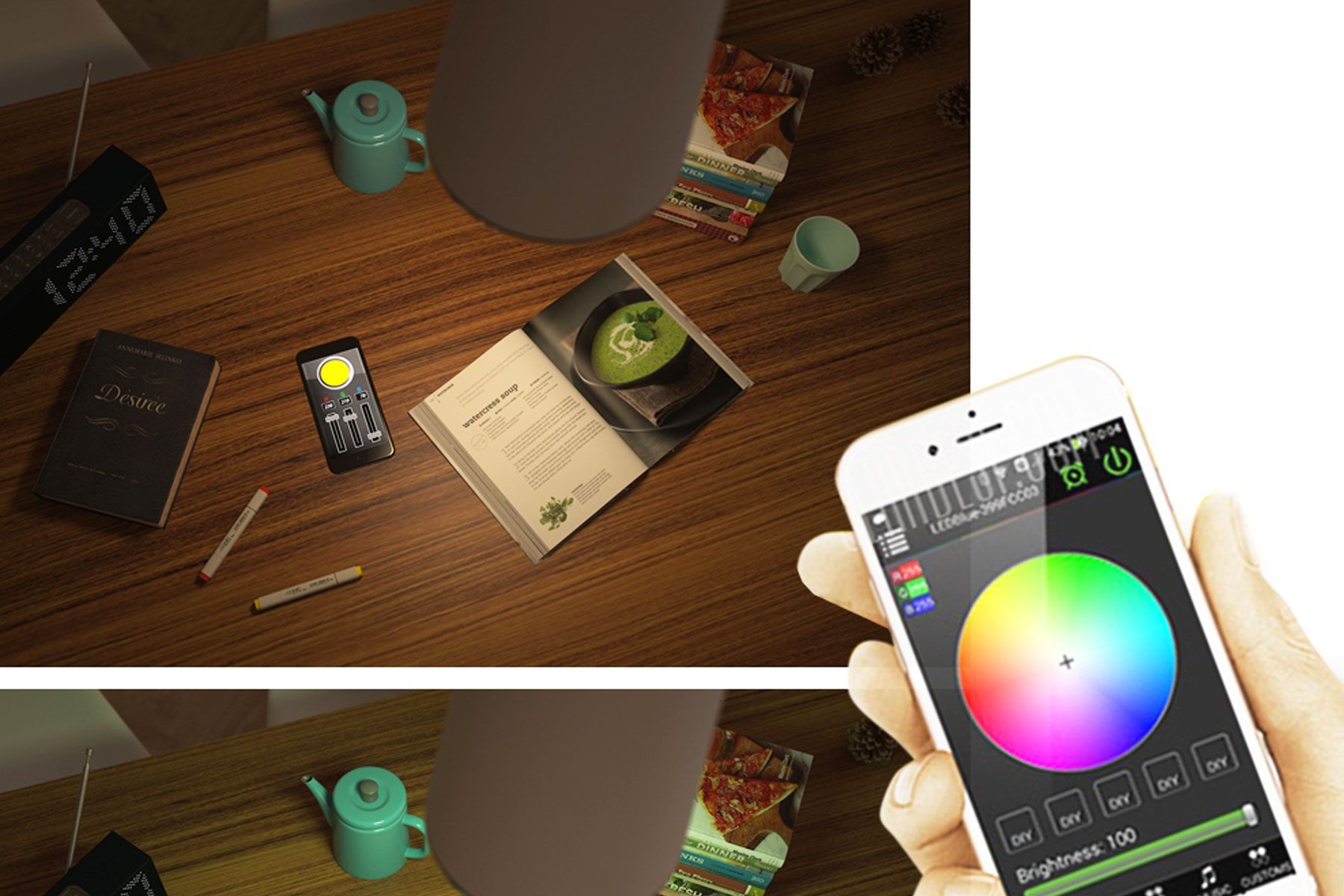 Спандекс затемняемый светодиодный потолочный светильник Concepticon TUBÌ ARCH-00064025 - Вид №2