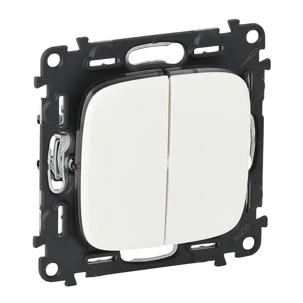 Выключатель встраиваемый Legrand VLN-A 2 клавиши цвет белый Valena Allure STLM-2113827 - Вид №1
