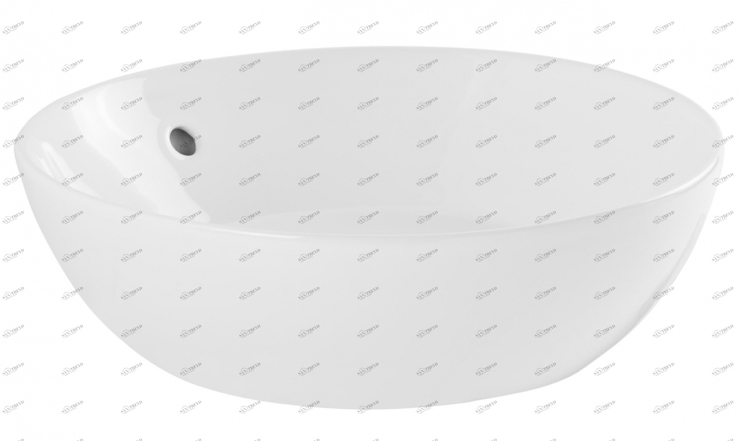 136779004 Накладная раковина на столешницу  круглая Sanindusa 