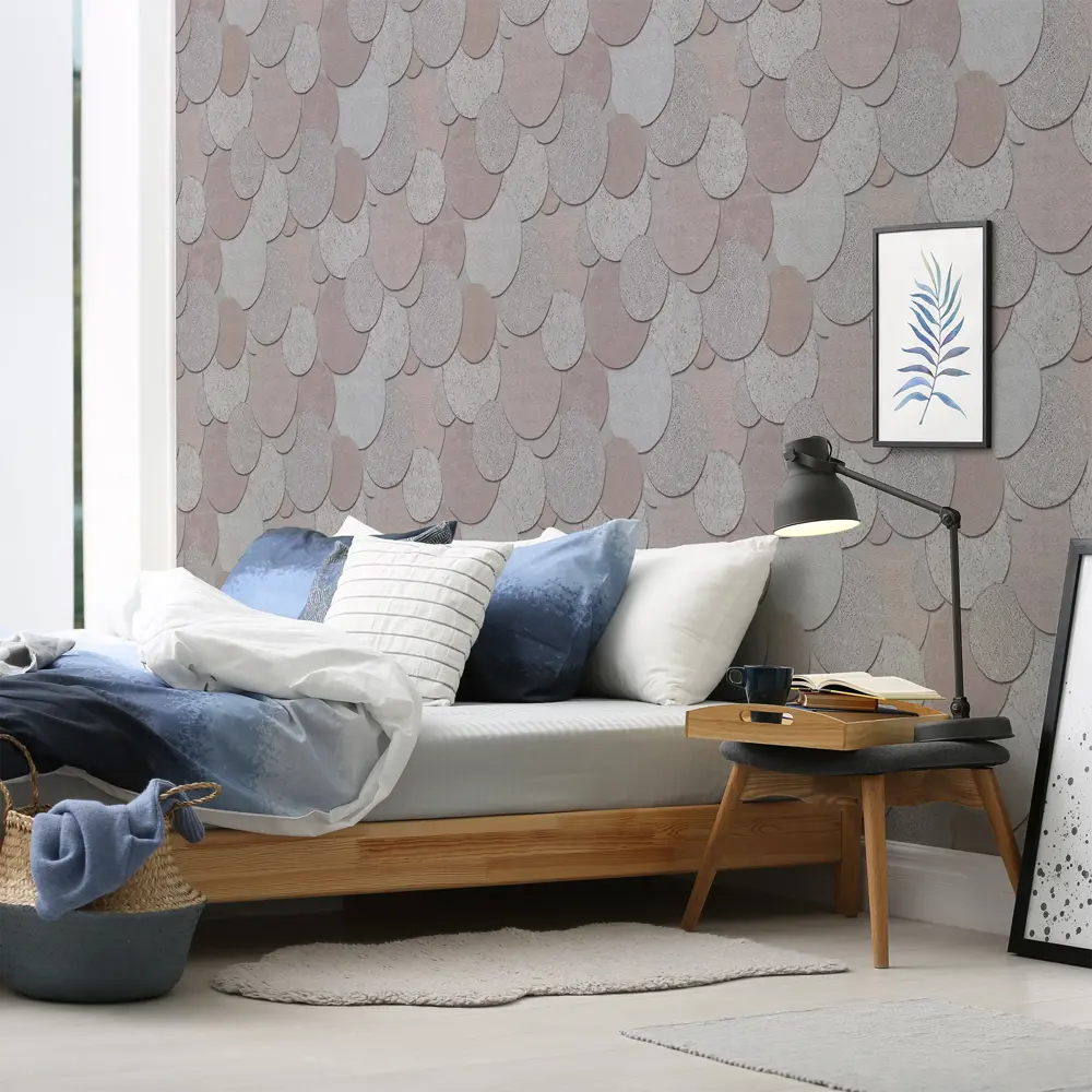 Обои виниловые Wall Decor Авалон серые 1.06 м 75101-65 STLM-2180701 - Вид №3