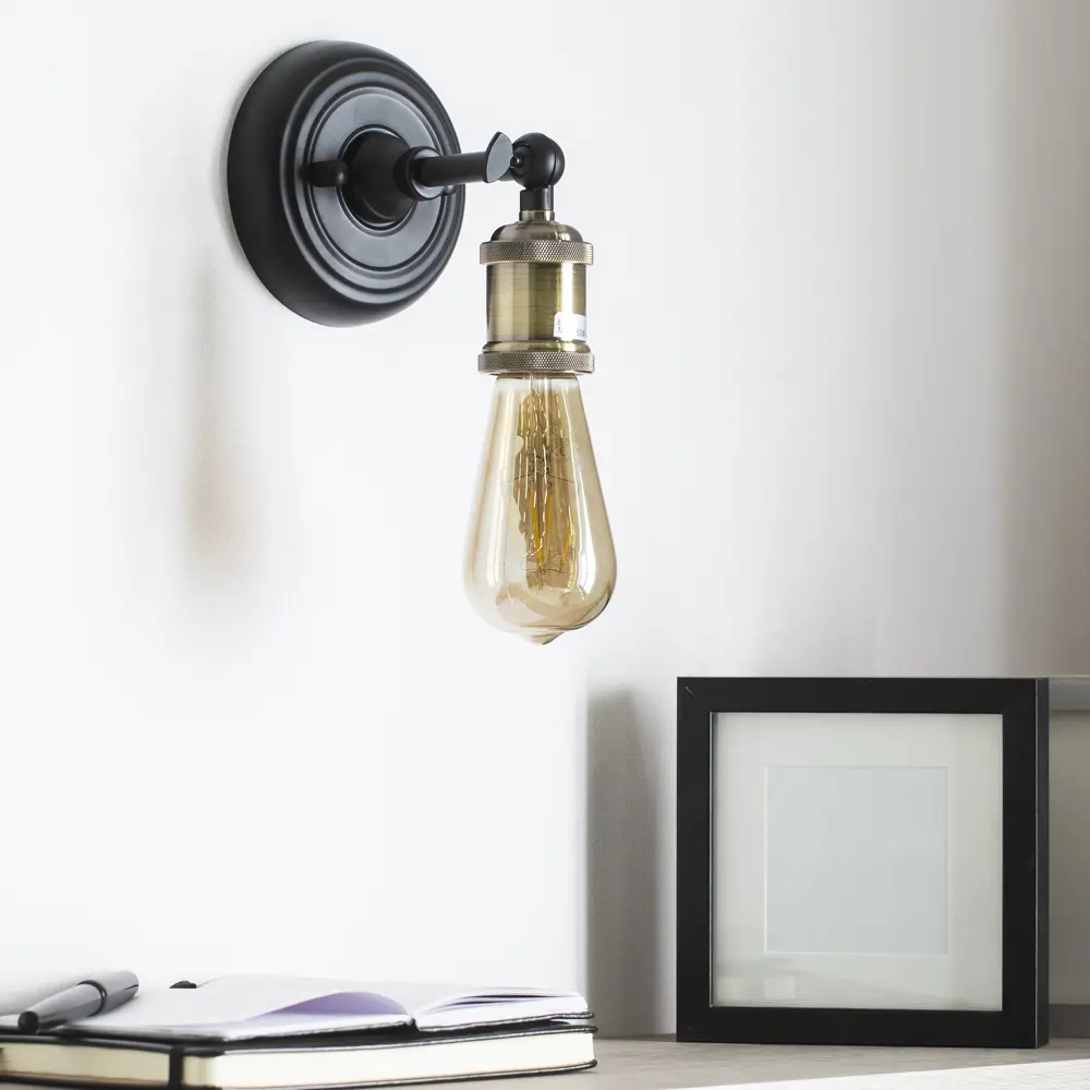 Настенный светильник KREAFORTA Hatanga цвет черный STLM-2022994 - Вид №12