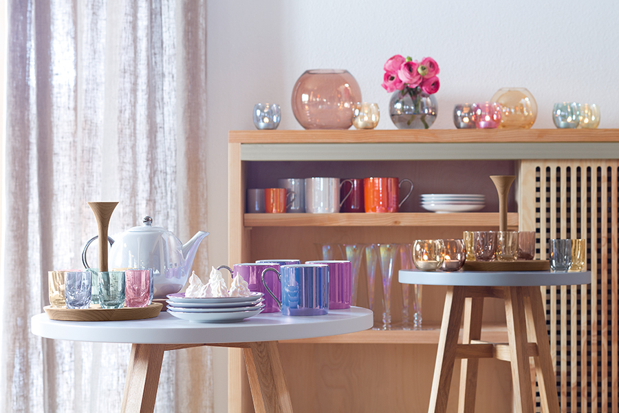 Набор из 4 стопок для водки Polka 60 мл пастель LSA International G03902294 - Вид №3