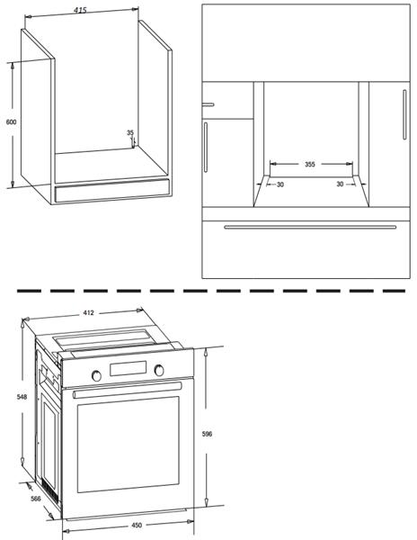 9942766 Электрический духовой шкаф Simfer B4EC16022 белый STDN-0032487 - Вид №7