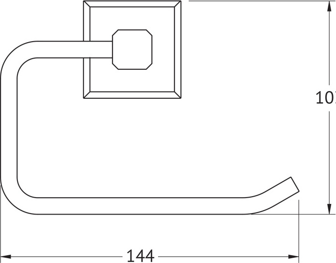 9916 Держатель туалетной бумаги ARTWELLE Hagel - Вид №1