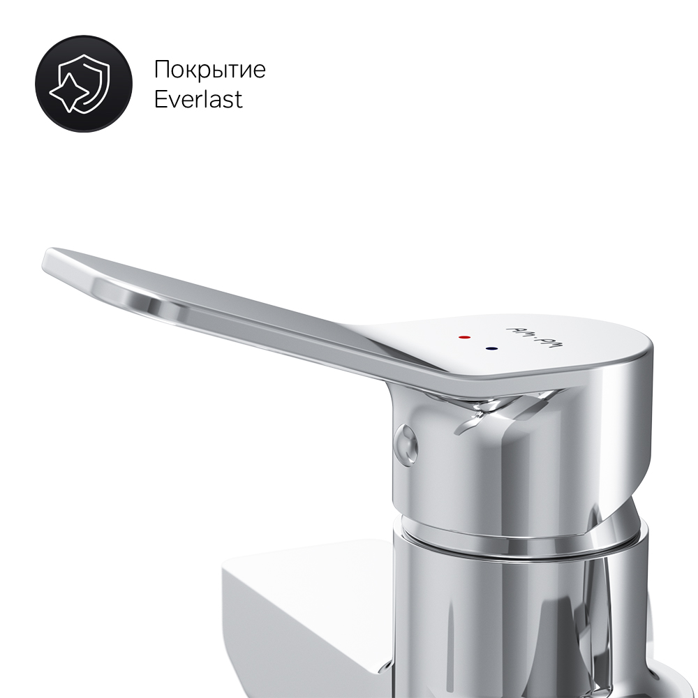 F85A95000 смеситель для ванны и душа излив 300 мм душевой набор хром шт. AM.PM X-Joy  - Вид №5