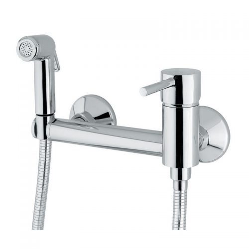 02405/LN Idral Настенный однорычажный смеситель серии EASY с клиническим рычагом и ручным душем с коротким рычагом 