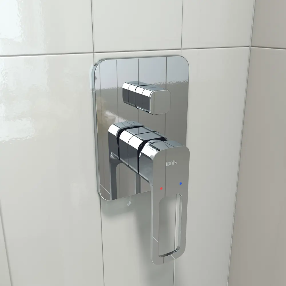 Смеситель для душа встраиваемый Iddis Slide SLISB00i67 скрытый монтаж цвет хром STLM-2085343 - Вид №1