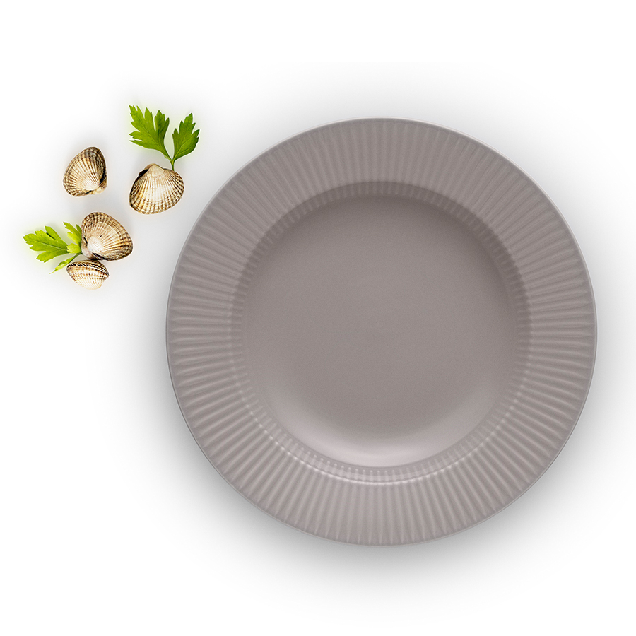 887324 Тарелка суповая legio nova d25 см серая Eva Solo  - Вид №1