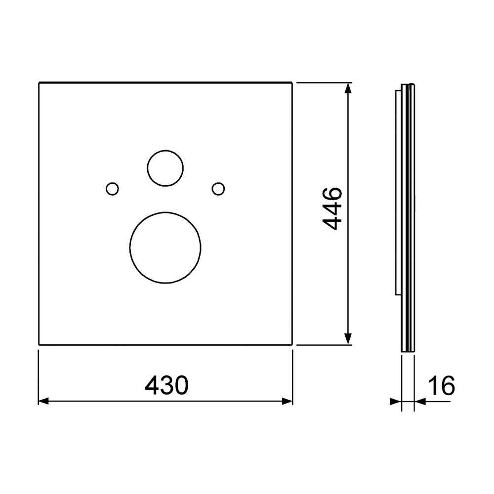 9650106 Стеклянные панели Tece TECElux - Вид №1