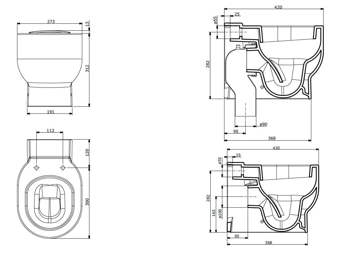 Детский керамический туалет Thermomat Minimè ARCH-00040246 - Вид №1