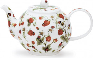 10584213 Dunoon Чайник заварочный Dunoon "Земляника" 750мл, костяной фарфор Фарфор костяной