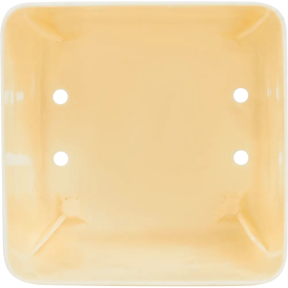 Горшок цветочный Engreen Microcosm 10.3x10.3x10.4 см v0.8 л пластик бежевый INGREEN STLM-2189882 - Вид №2