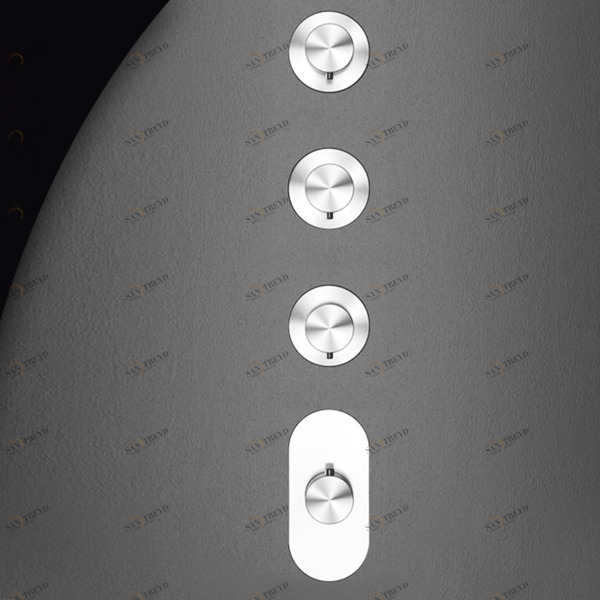 Термостат для душа HIRO HIR56L серебристый глянцевый Radomonte