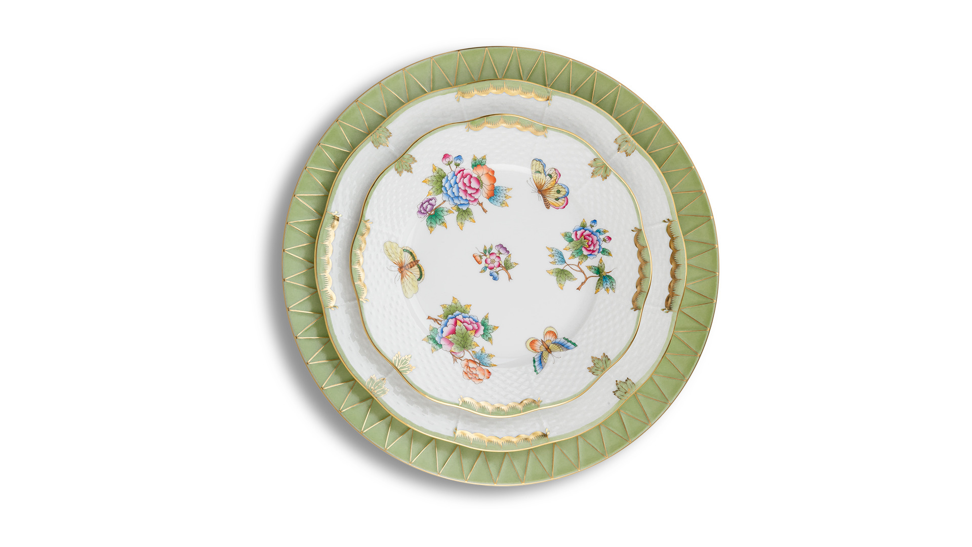 10623420 Herend Тарелка обеденная 25,5см "Принцесса Виктория" Фарфор  - Вид №1