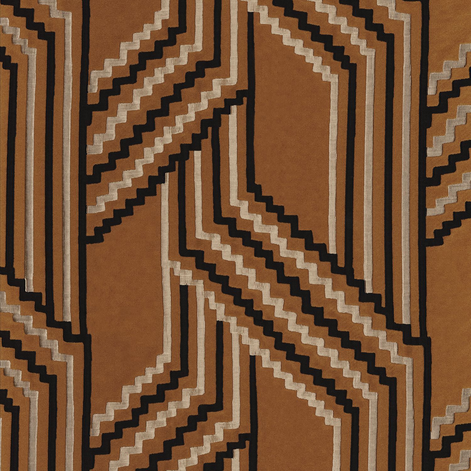 Жаккардовая ткань с графическим рисунком Casamance Porte des Lilas ARCH-00099912 - Вид №6