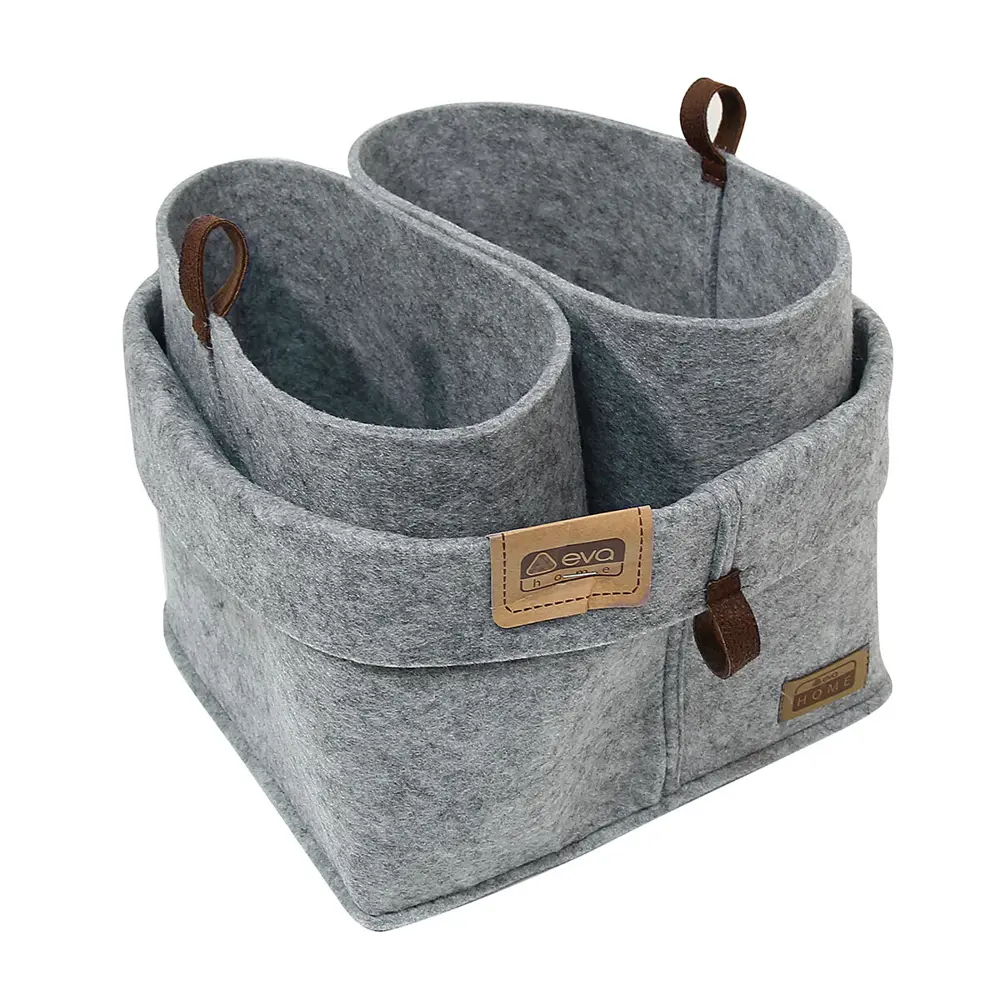 Корзинка квадратная Elegance 28x24x28 см 3 шт Santreyd нет STLM-2099322