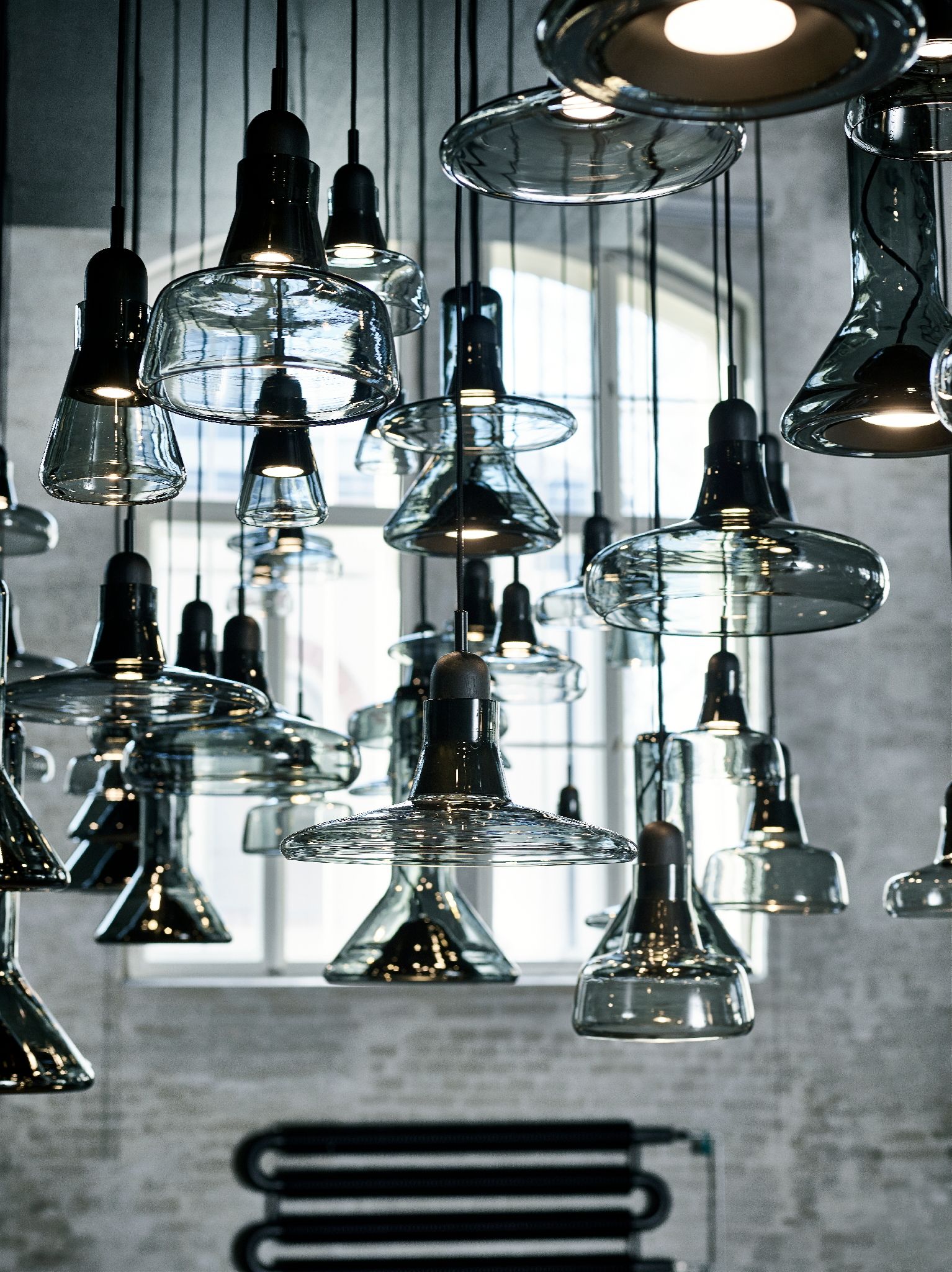 Подвесной светильник из дутого стекла с регулируемой яркостью BROKIS ARCH-00062063 - Вид №4