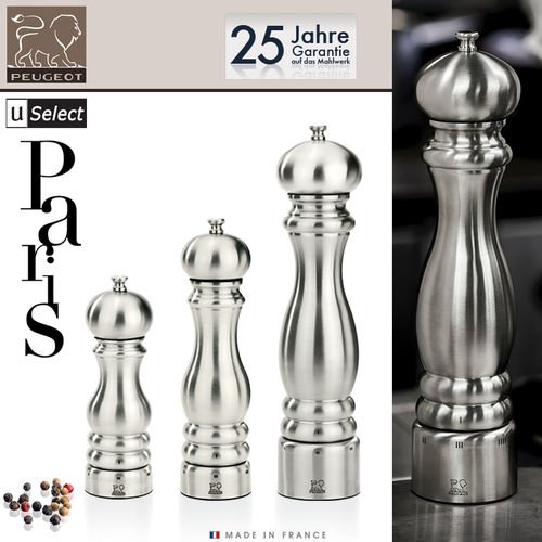 Мельница из нержавеющей стали для соли 22 см Paris St-Steel PEUGEOT ДИЗАЙНЕРСКИЕ 00-3952155 Серебро  - Вид №3