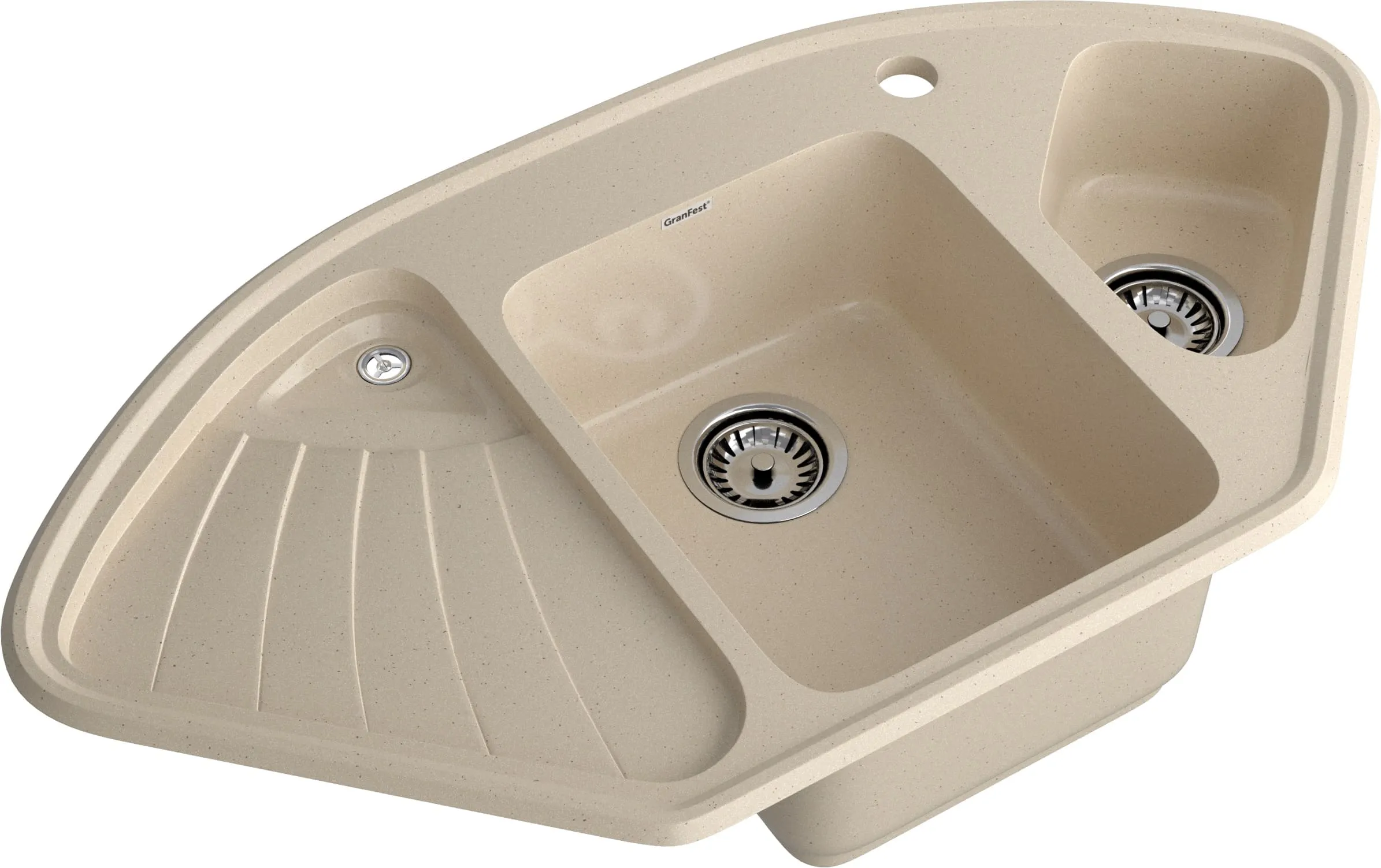 Кухонная мойка Искусственный камень CORNER S04 GranFest C-1040E-S04 - Вид №2