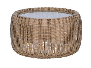 Круглый веревочный садовый столик