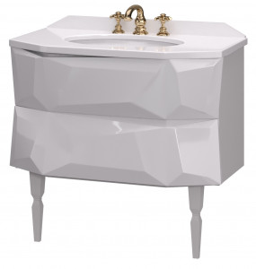 У40387 Тумба с раковиной Crystal 90, 2я, White 1 Marka Crystal
