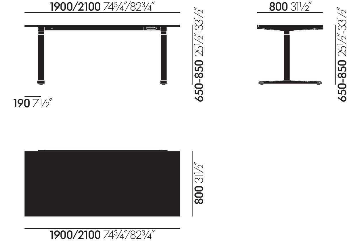Множественный прямоугольный стол VITRA CDS ARCH-00096468 - Вид №91