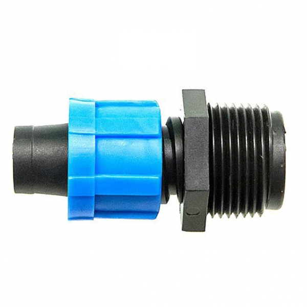 2807 Фитинг для капельной ленты 16мм с наружной резьбой 1\2 LAB.Space  - Вид №2