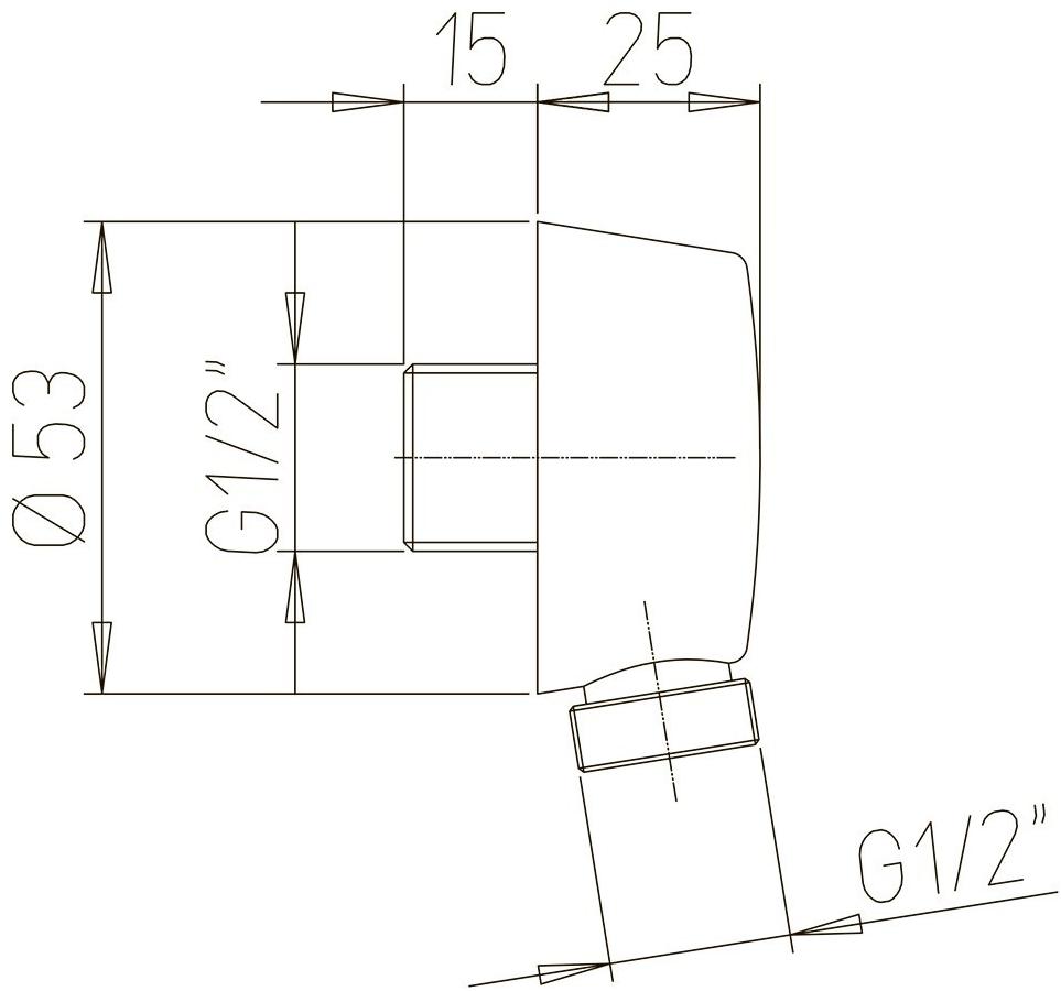 Paini - 50CR503P вывод для воды  - Вид №1
