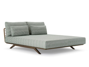 Плетеная кровать с полиэфирной веревкой