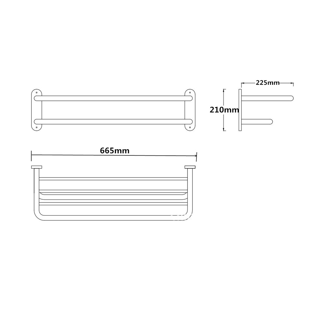 Полка с полотенцедержателем Raiber R2018 R2018 Santreyd  - Вид №2