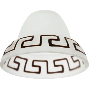 Плафон Этруска E27, цвет прозрачный матовый/коричневый