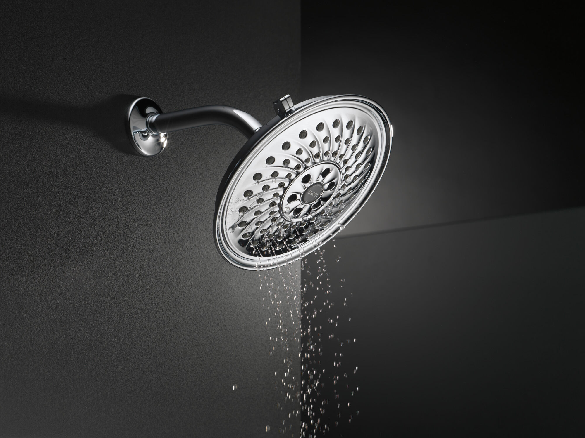 52687 H2Okinetic® 3-х позиционная душевая лейка Raincan Delta Faucet Universal Showering Хром  - Вид №3