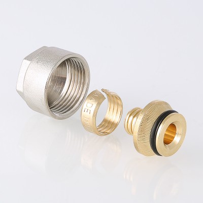 VT.4410.NE.1622 Фитинг коллекторный для пластиковой трубы Valtec 16 (2,2) мм х 3/4"  - Вид №1