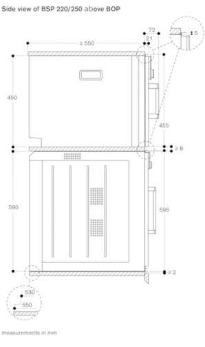Gaggenau Стеклянная паровая печь Serie 200 Bsp221101  - Вид №1