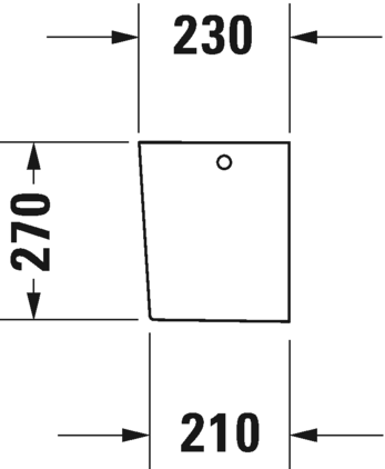 0858310000 Полупьедестал для раковины овальная Duravit Durastyle - Вид №4