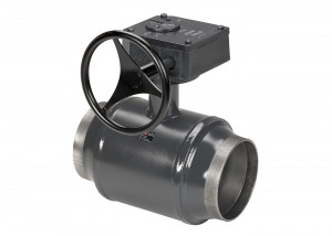 Danfoss JiP Premium WW под приварку с редукторным приводом JIP Premium WW Кран шар Ду150 Ру25 ред 065N0151G