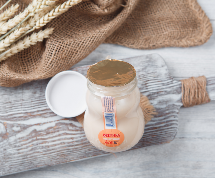 945 Ряженка 4% термостатная Вкусляндия  - Вид №1