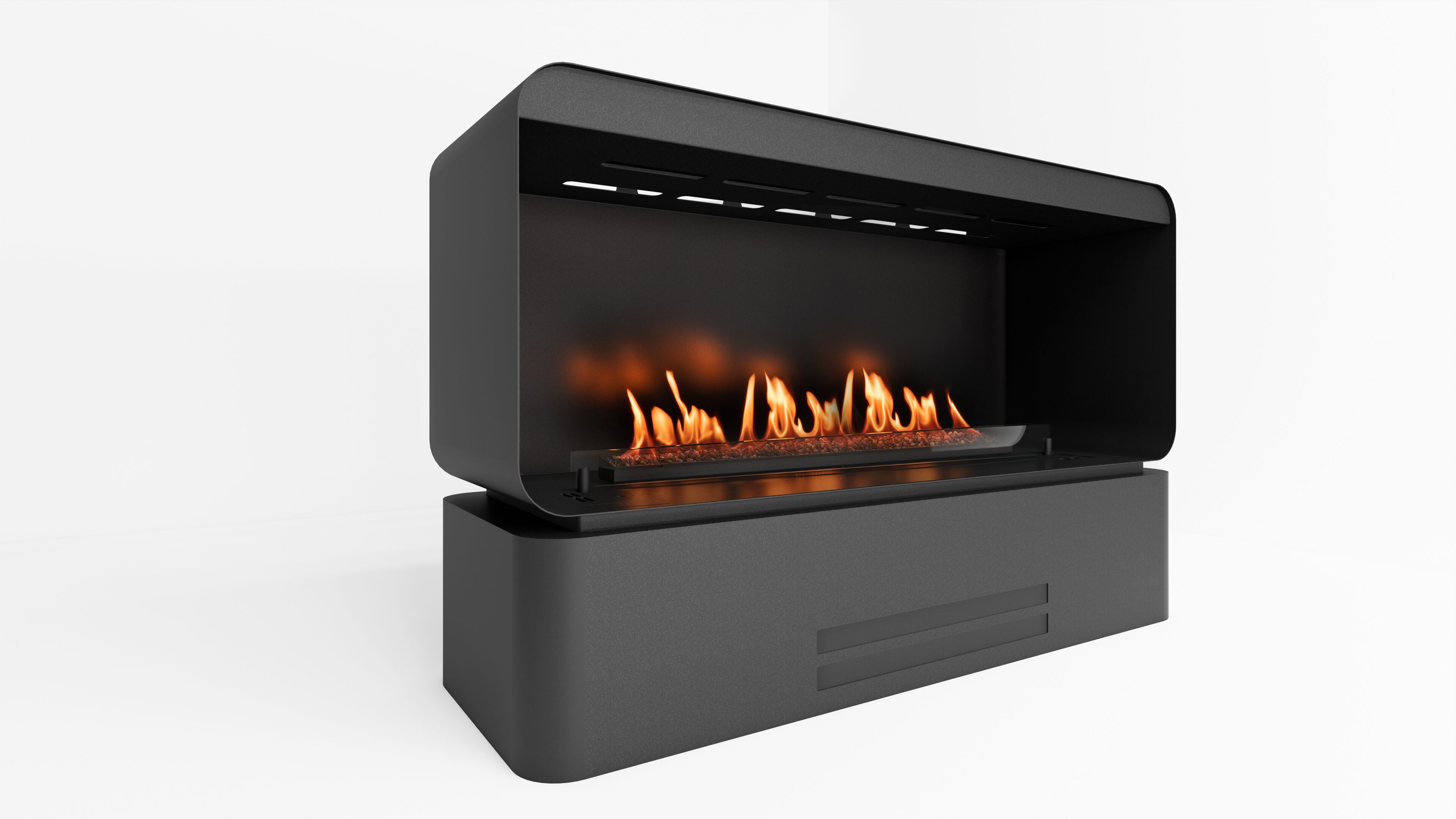 Отдельно стоящий камин из биоэтаноловой стали Planika RETRO ARCH-00146712 - Вид №2