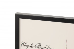 2000983161529 Постер Chrysler Building COSMO RED