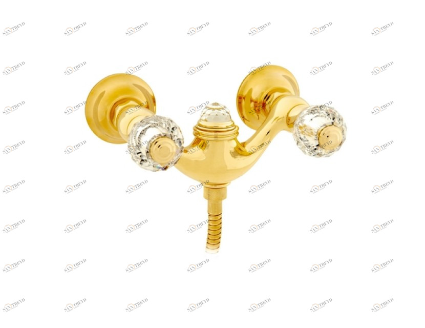 037119.S00.62 Смеситель для душа с кристаллами сваровски Сатин никель Mestre Pacifica